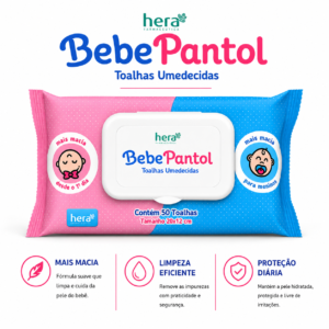 BebePantol Toalhas Umedecidas 50 Unidades